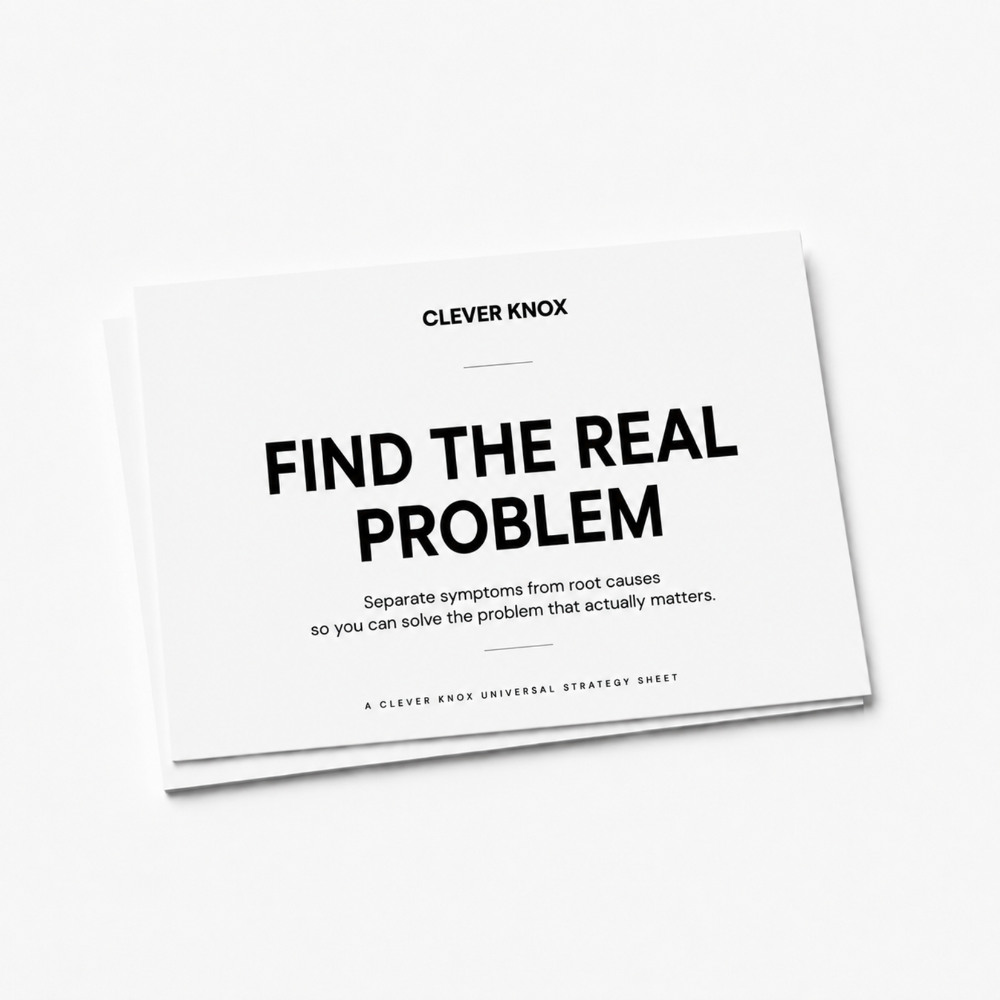 Find the Real Problem