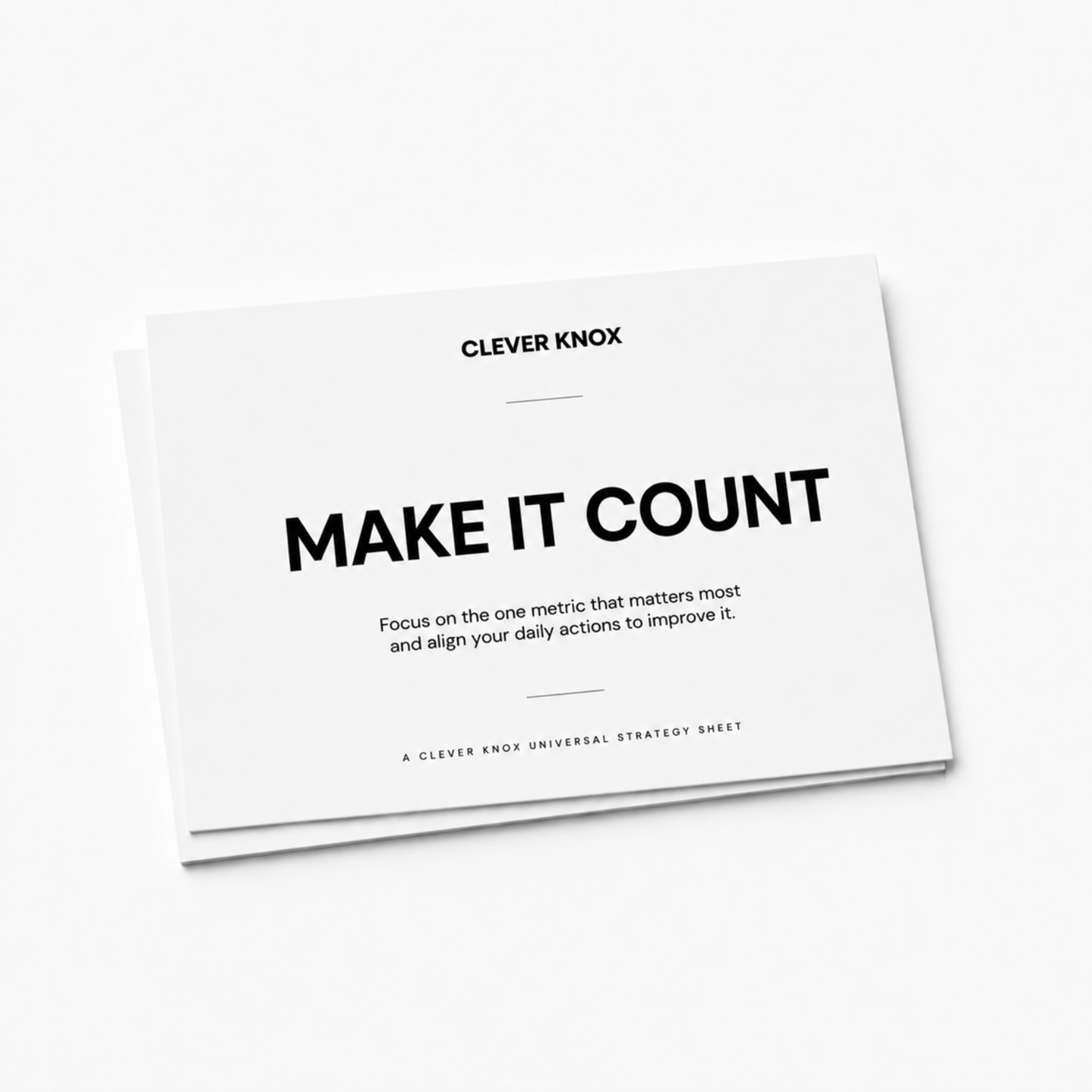 Make It Count
